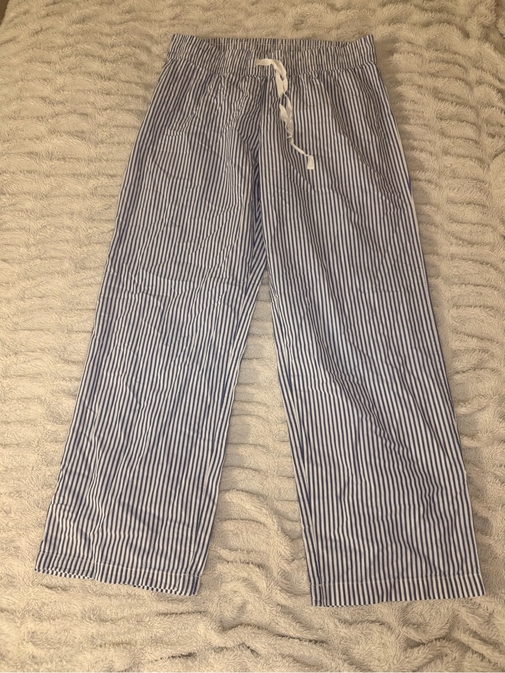 Gap Body Blue & White Striped Pajama Pants Size M